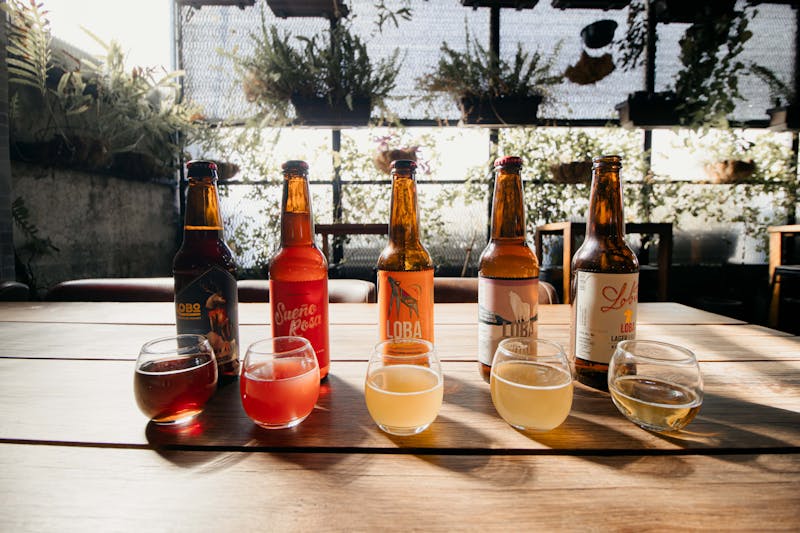 Craft beer selection